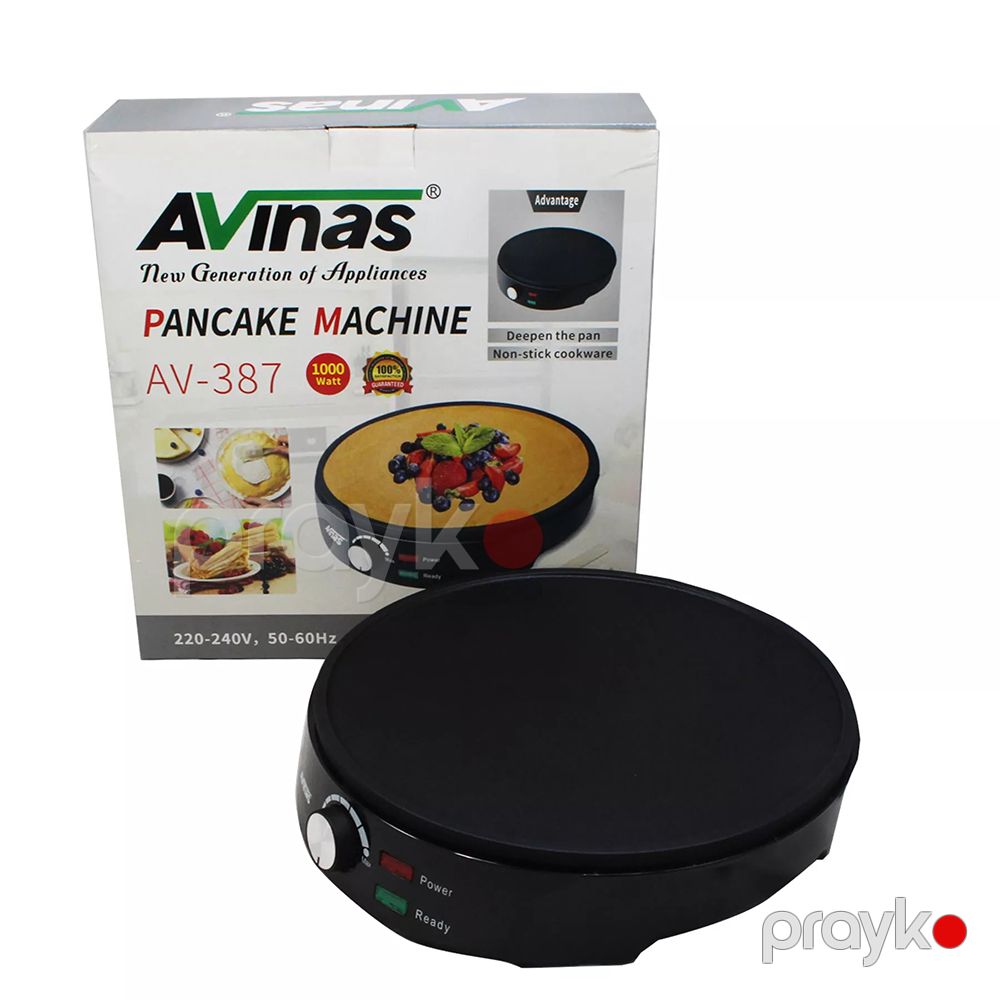 Avınas AV-387 Yapışdırmayan Elektrikli Pankek Bişirmə Aparatı — Mallar, Bakı (2)