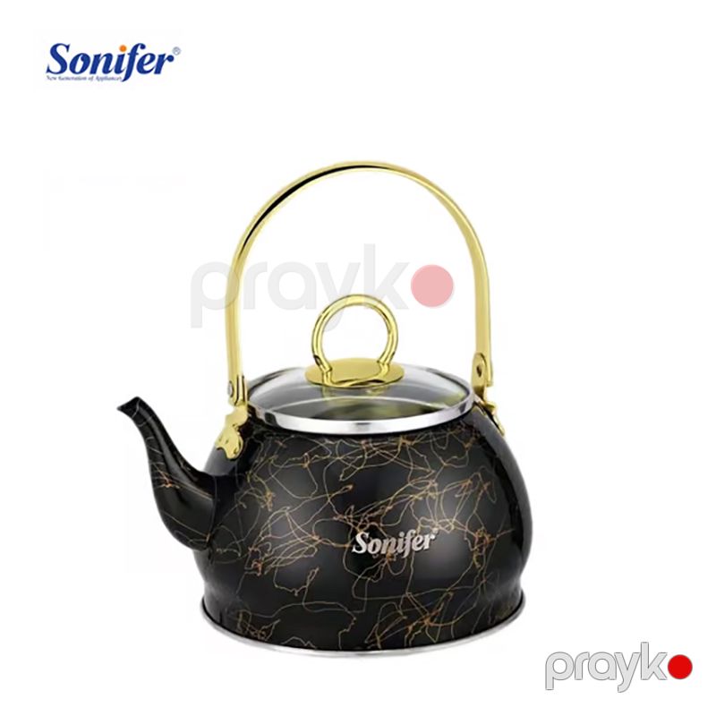 Sonifer 3L Paslanmayan Polad Çaydan SF-2531 Qara Qızılı Rəngli Zərif Su İsidici Polad Çaydan Kettle — Çaynikler və qəhvə qabları, Bakı (2)