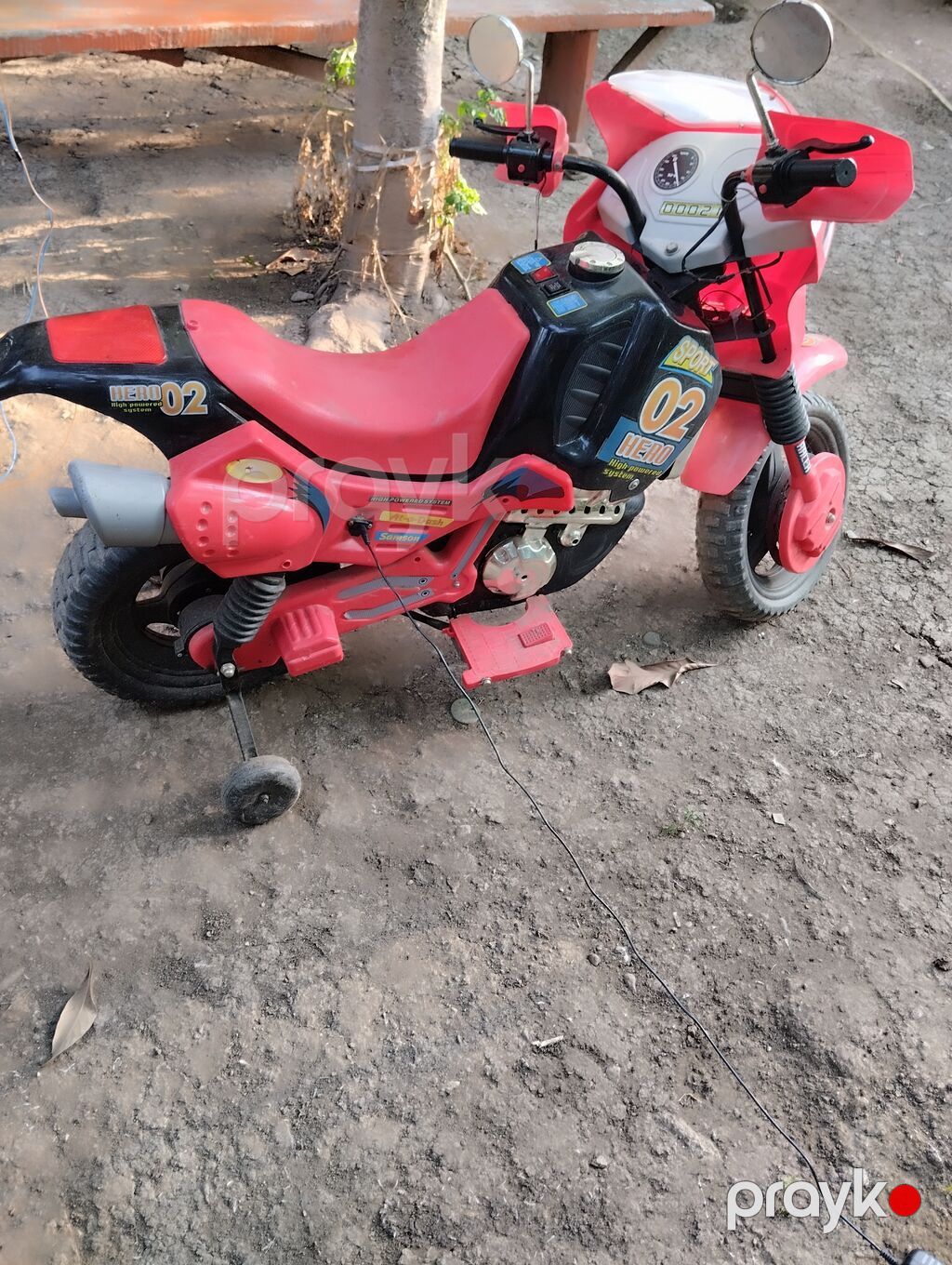 Uşaq üçün elektrikli motosiklet – “Hero 02” model. - Rəng — Oyuncaq nəqliyyatı, Ağstafa (4)