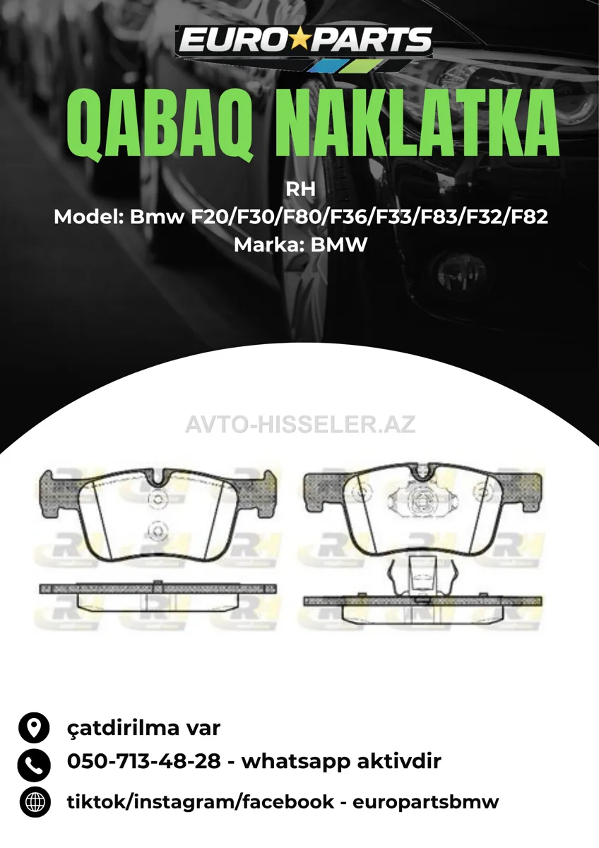 BMW F20/F30/F80/F36/F33/F83/F32/F82 qabaq naklatka RH — Bakı