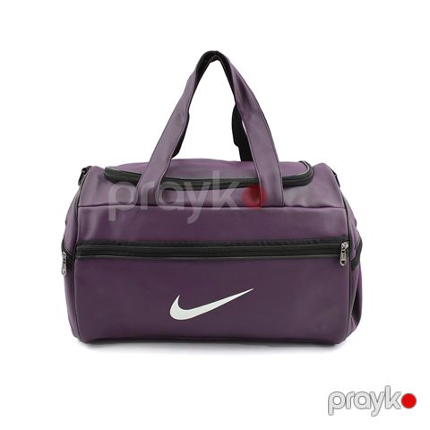 Nike Dəri Teksturalı Səyahət Çantası Unisex Çanta Səyahət Çantası Mor Nike Sport Bag Mini Sport İdman Çantası — Bakı