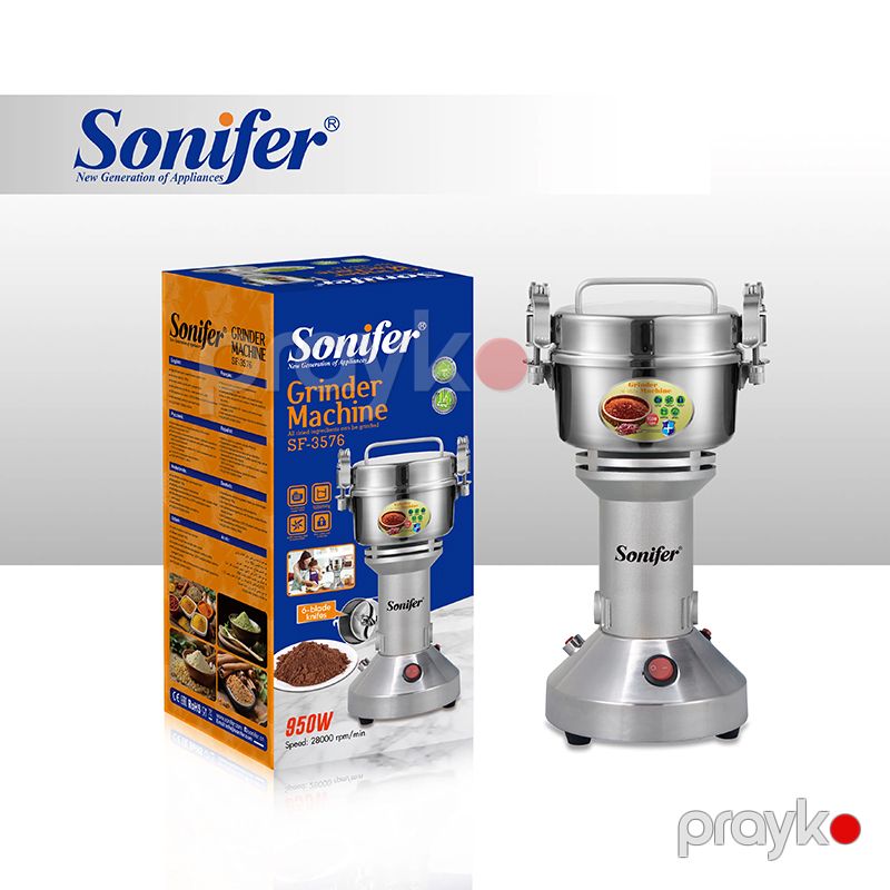 Sonifer SF-3576 Paslanmayan Polad Üyüdücü Qəhvə Ədviyyat Üyüdücü 950W — Digər mətbəx texnikası, Bakı (2)