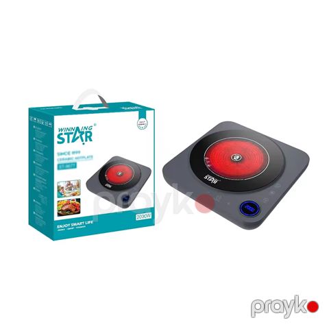 Wınnıng Star ST-9677 Elektrikli Qızdırıcı Portativ Qızdırıcı Yüksək İstiyədavamlı Rəqəmsal Displey Plitə 2000W — Bakı