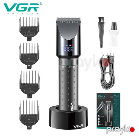 Trimmer Professional Saç Kəsmə Maşını Elektrikli Saç Kəsmə Aləti LED Ekranlı Simsiz Trimmer — Bakı