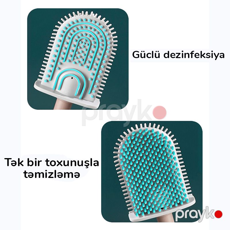 Ekoloji Cəhətdən Təmiz Yeni Silikon TPR Tualet Fırçası — Mallar, Bakı (4)