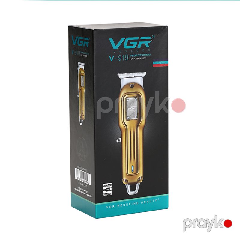Yeni Tənzimlənən VGR Professional Elektrikli Saç Kəsmə Makinası Kişilər Üçün LED İşıqlı Peşəkar Gold Trimmer — Usturalar, trimmerler və epilyatorlar, Bakı (8)