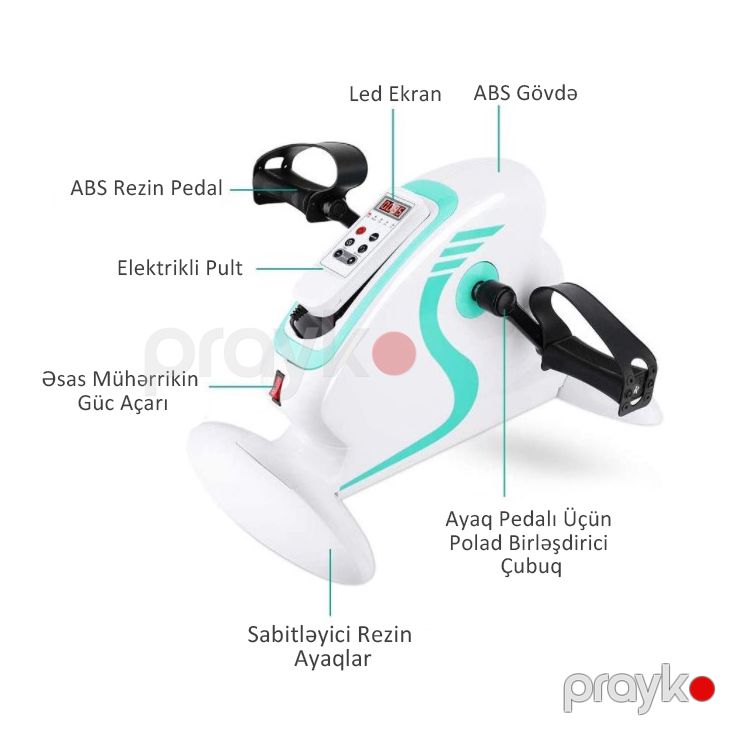 Elektrikli Motorlu Fitnes Təlimçisi Mini İdman Velosipedi Yaşlılar üçün Elektrikli Məşq Velosipedi — Fitness və simulyatorlar, Bakı (2)