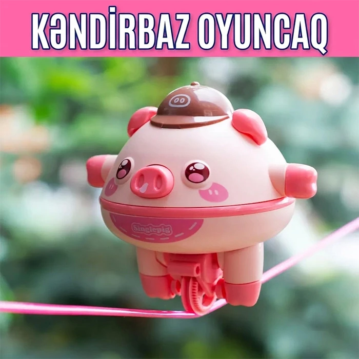 İnteraktiv Balans Oyuncağı "Kəndirbaz Donuz" Uşağınız üçün ən faydalı hədiyyə — Mallar, Bakı (2)