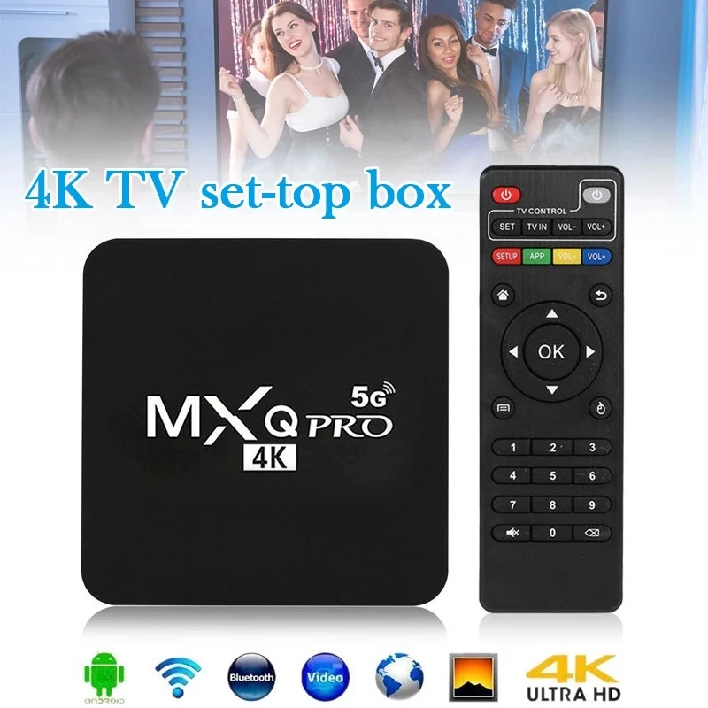 Mediapleyer televizor qoşması MXQ Pro 5G 4/64 GB Android 11.1. Hədiyyə: Smart TV və Android TV konsollar üçün Touchpad panel ilə i18 mini klaviaturası — Bakı
