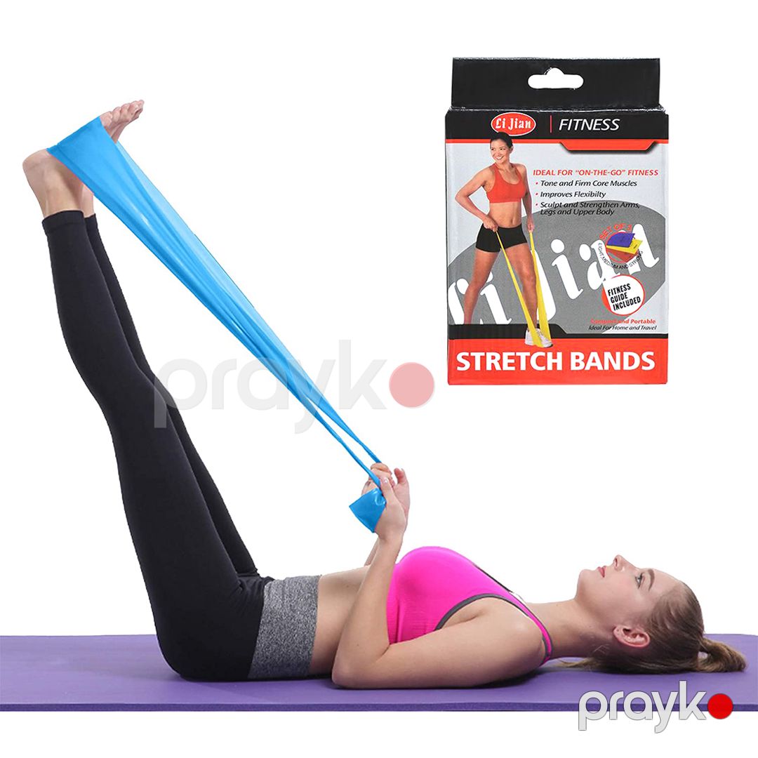 Li Jian 3 Parçalı Fitness Bandı Paketi Yoga Ve Gimnastika Üçün Uyğun Müxtəlif Ağırlıqlı Fitness Bandı — İdman, hobi, istirahət, Bakı (2)