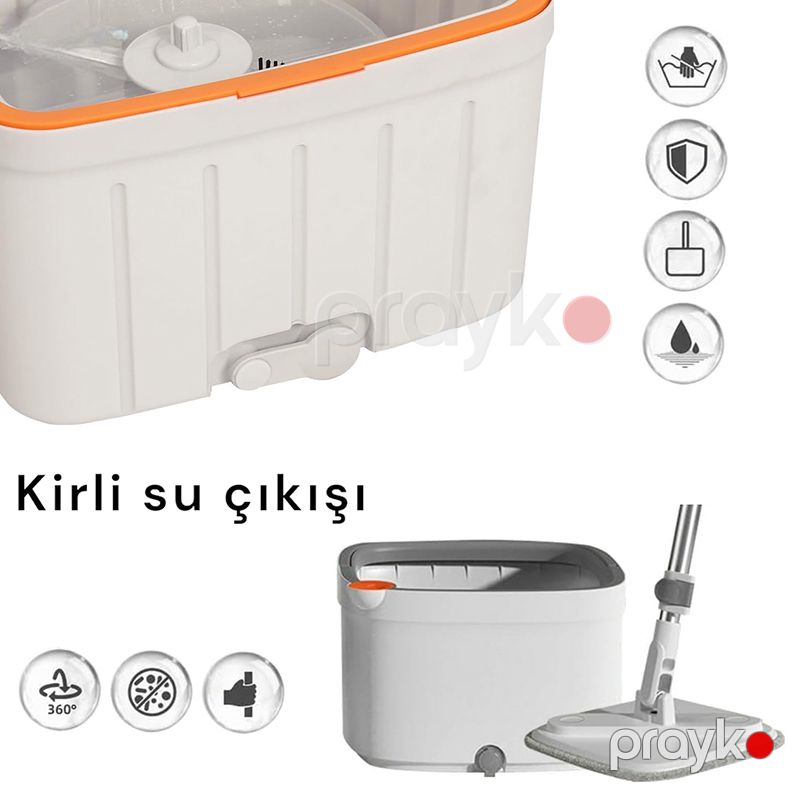 Döşəmə Təmizləyicisi Avtomatik 360 Fırlanan Mikrofiber Sıxmalı Mop Quru və Nəm Temizlik Seti Kirli Su Ayırıcı Paspas Mop Dəsti — Mallar, Bakı (5)