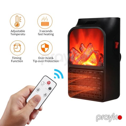 Mini Elektrikli Ocaq Dizaynlı Qızdırıcı 900W PTC Seramik Qızdırıcı Soba Radiator Üslubunda Protativ Kumtel Elektrikli Soba — Bakı