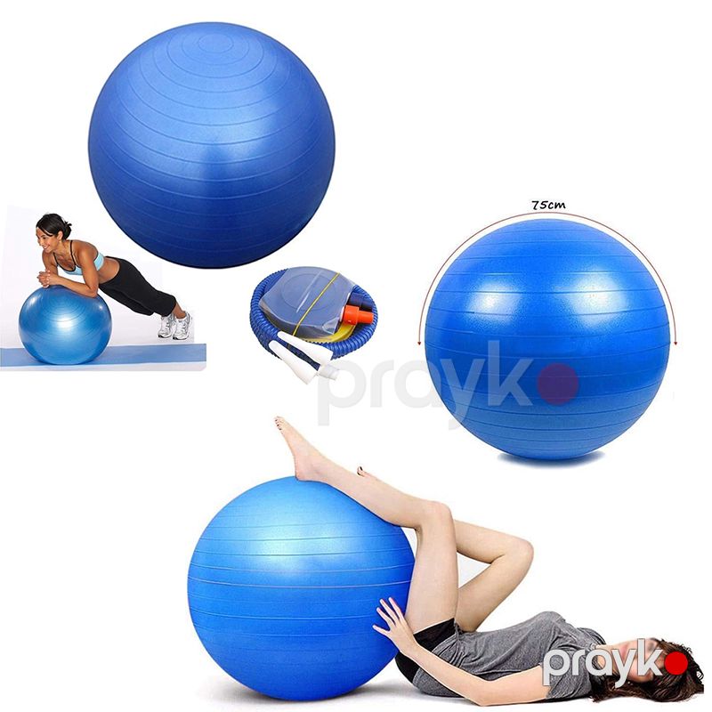 Partlamaya Qarşı Yoqa Topu Fitness Plates Topu Fitness Ball 75sm Yumşaq Gimnastika Topu Swissball Ball Pompası — Fitness və yoqa, Bakı (6)