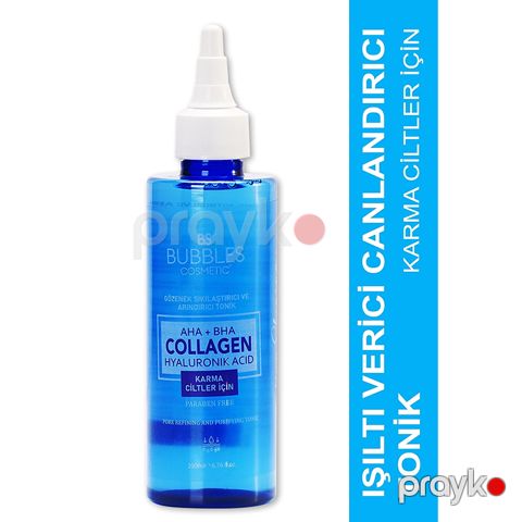Bs Bubbles Cosmetic Qarışıq Dərilər Üçün Collogen Tonik Hyalornik Acid Colagen+aha+bha Üz Yuma Geli 200ml — Bakı