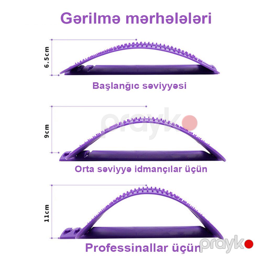 Bel Stretch Cihazı Aşağı Bel Ağrısı Relyef Cihazı Onurğa Arxa Akupunktur Masaj lövhəsi — Masaj aparatları, Bakı (3)
