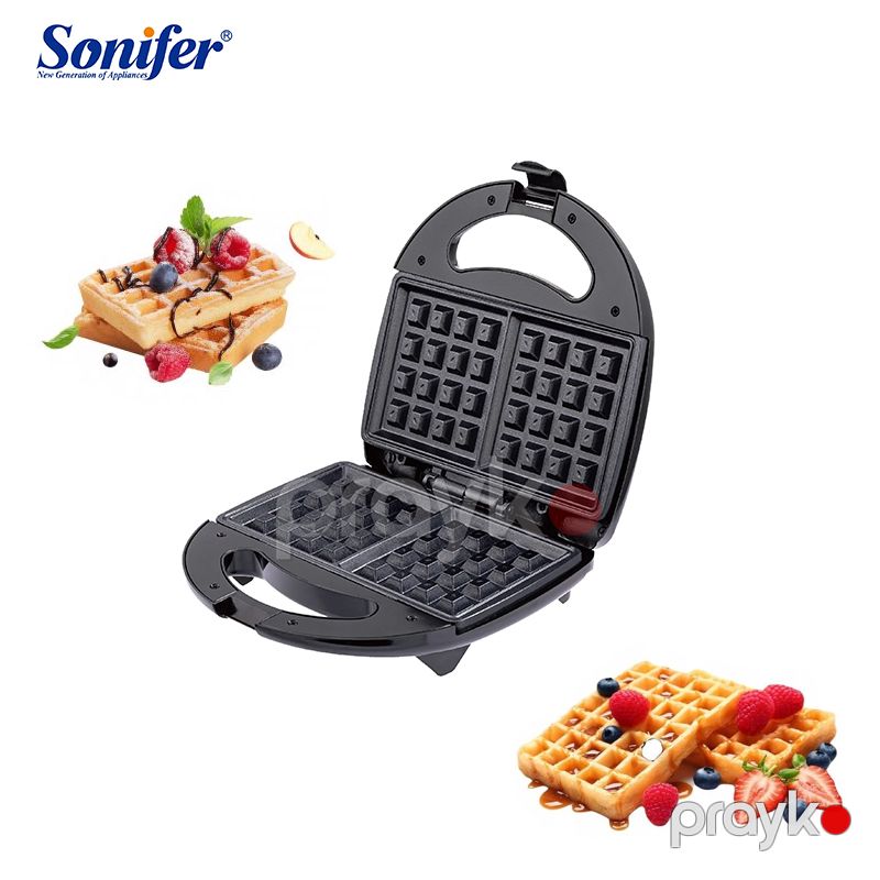 Portativ Vafli Bişirən Toster Sonifer SF-6162 Vafli Bişirən Qril Toster İkiqat Yapışmayan Buterbrod, Vafli, Panini Hazırlayıcı Toster 750w — Toster və vaflyasıcı, Bakı (2)