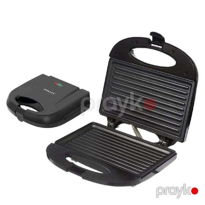 Sendviç Cihazı Sokany SK-08090 Toster İki Tərəfli Qril Toster Yapışmayan Toster 850W Elektrikli Qızardıcı Biftek İzgara Tosteri — Toster və vaflyasıcı, Bakı (4)