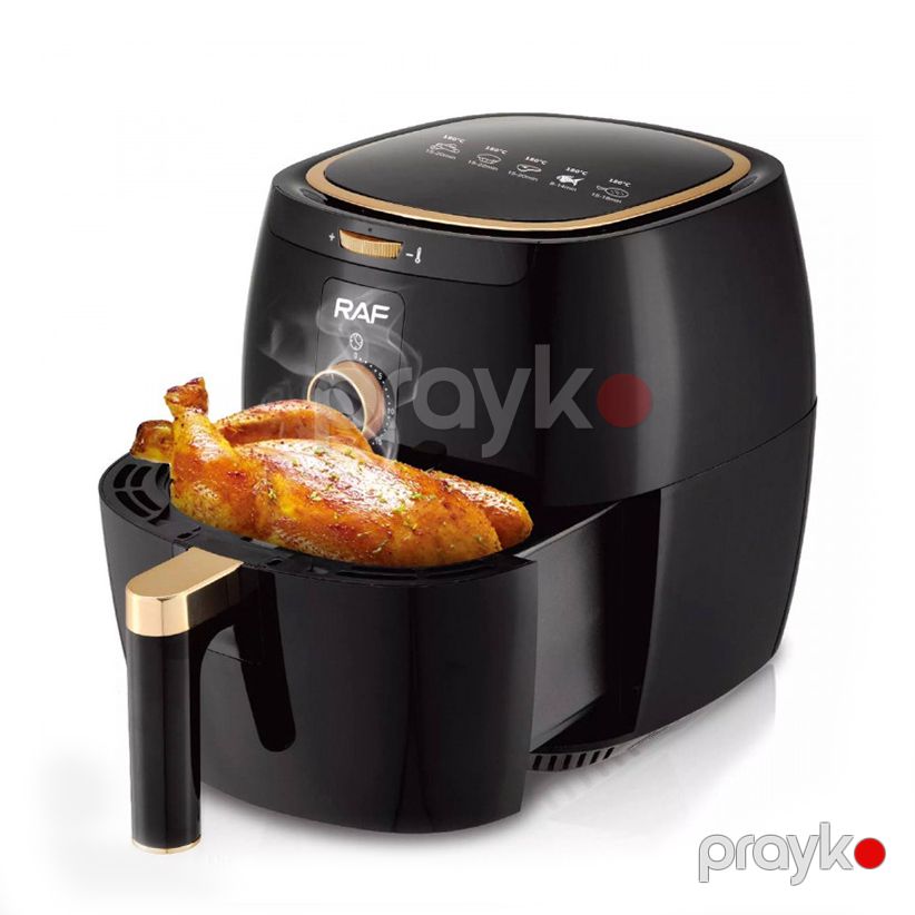 Professional RAF Elektrikli Fritöz 1300W Gücə Məxsus Dəyirmi Fritöz 7L Tənzimlənən Termostat Nəzarəti 220V — Digər mətbəx texnikası, Bakı (5)