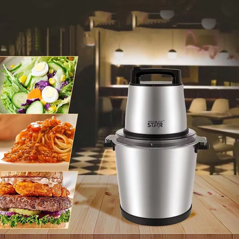Wınnıng Star ST-5565 Çoxfunksiyalı Elektrikli Doğrayıcı Polad Qida Parçalayıcı Yüksək Tutumlu 2L — Blenderlər, xırdalayanlar və mikserlər, Bakı (4)