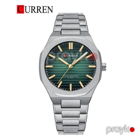 Qol saatı kişilər üçün Curren CN 8456 Silver/Green — Bakı