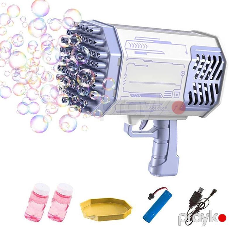 Uşaqlar Üçün Bubble Pulemyot Rəngarəng İşıqlı Baloncuk Silahı Yüksək Sürətli Su Tapançası Bazooka MO-397 — İdman, hobi, istirahət, Bakı (4)