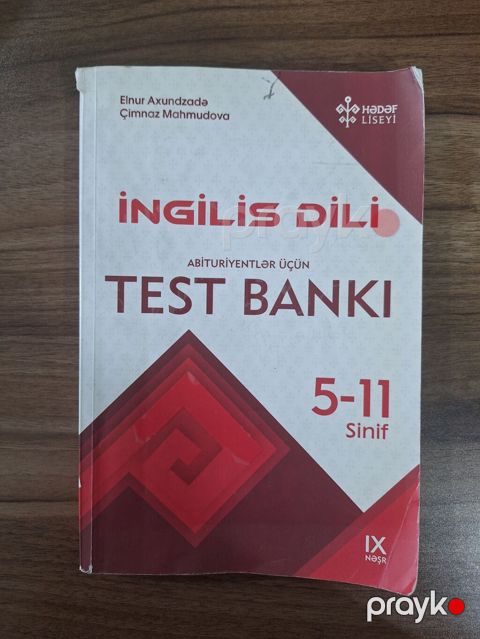 Məhsul: İngilis dili test bankı (abituriyentlər üçün) Müəlliflər — Bakı
