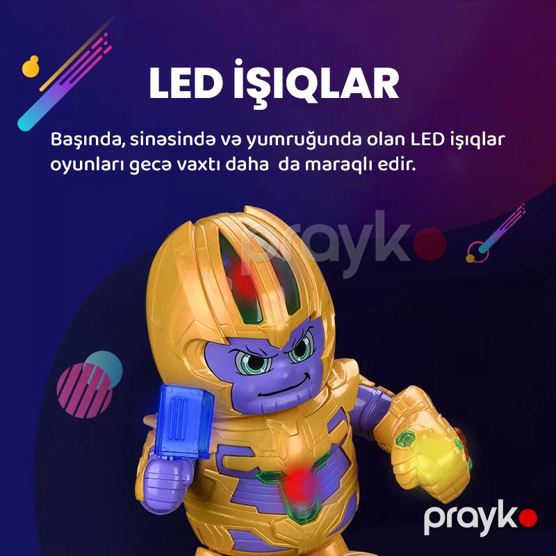 Rəqs edən robot Dance Hero Thanos (işıq, musiqi, səs), İnteraktiv oyuncaq — Oyuncaqlar, Bakı (5)