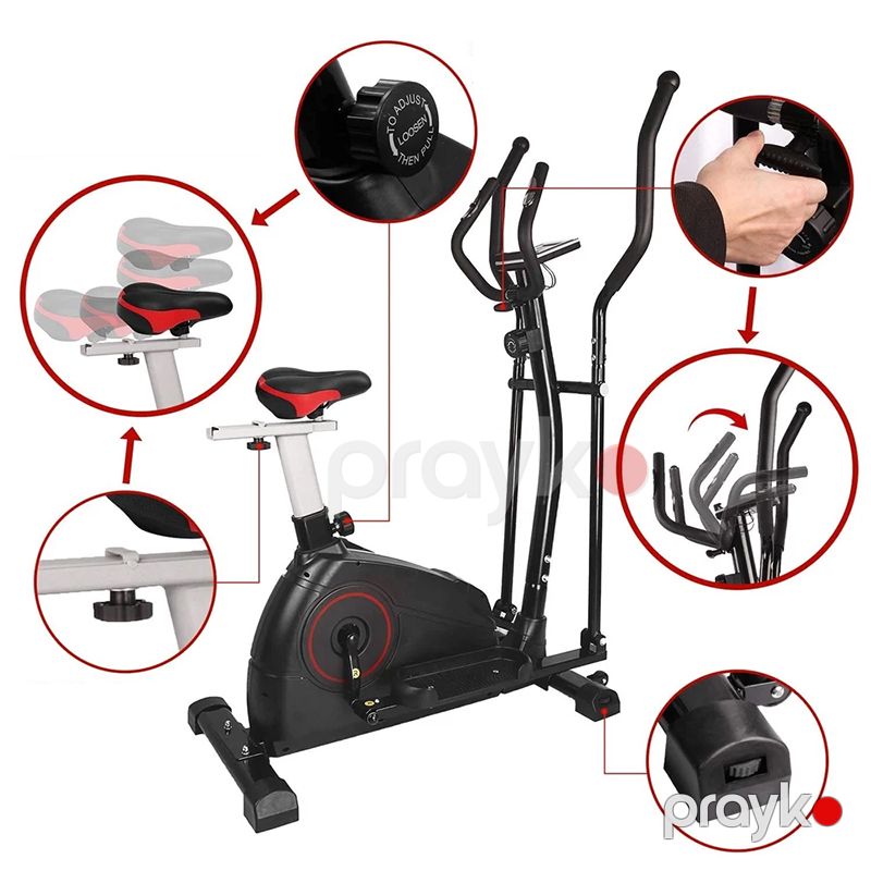Eliptik Trenajor Elevate Elliptik Trenajor Tənzimlənən Çoxfunksiyalı Məşq Velosipedi Eliptik Veloxizek — Fitness və simulyatorlar, Bakı (3)