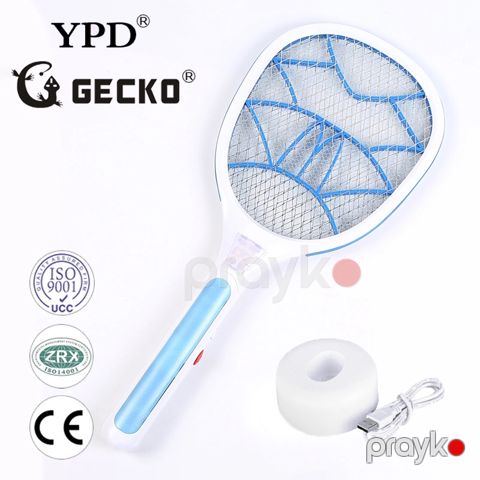 Gecko Yüngül Elektrikli Ağcaqanad Öldürən Aparat Ağcaqanad Swatter LY-2019 — Bakı