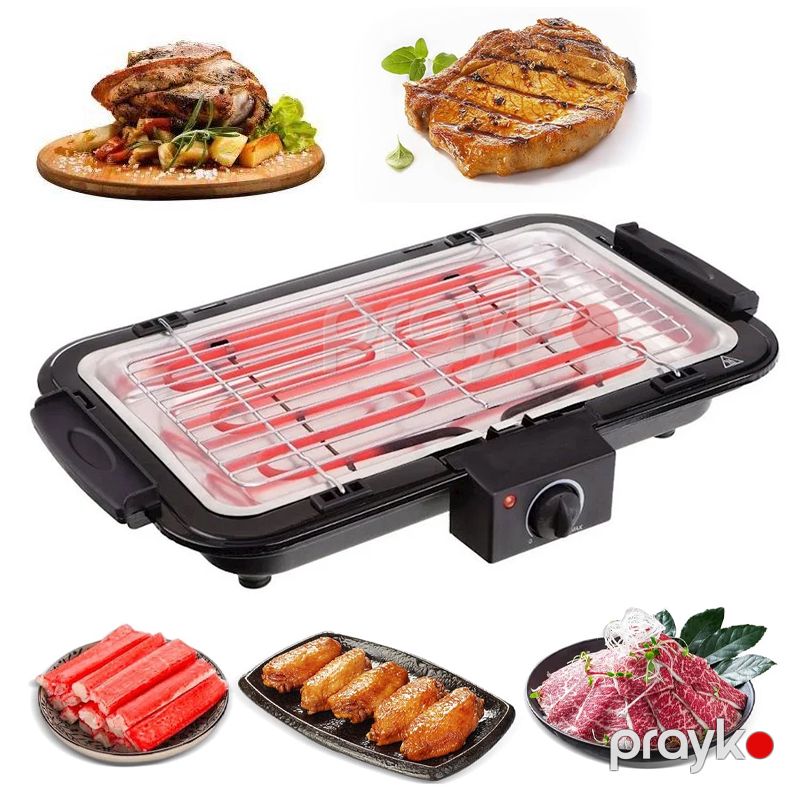 Hausberg Electric Barbecue HB-530 Electric Grill Elektrikli Barbekü Tüstüsüz Elektrikli Qril Yapışmayan Örtüklü Manqal — Soba və qrillər, Bakı (2)
