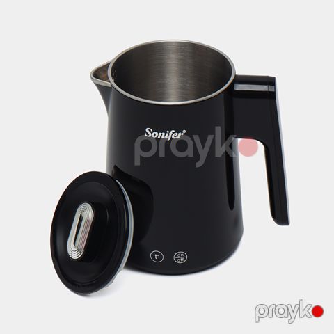 Sonifer SF-2094 Elektrik Çaydanı Rəqəmsal Smart Sensorlu 800 ml Tutumlu Paslanmayan Polad Elektrik Çaydanı — Bakı