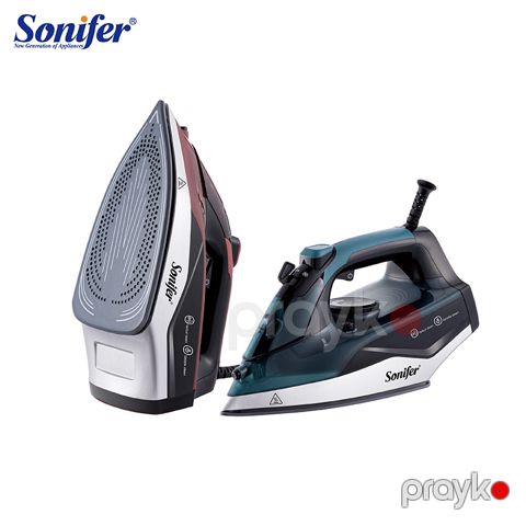 Yüksək Keyfiyyətli Sonifer SF-9101 Paltar Ütüləmə Maşını 2290 W Gücündə Elektrikli Buxarlı Keramik Ütü — Bakı