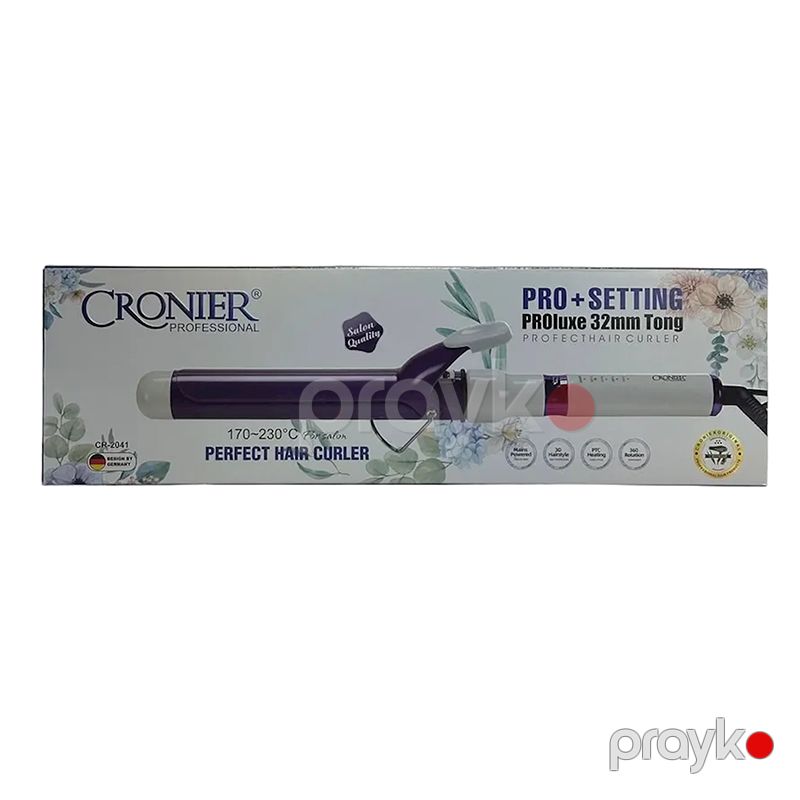 Cronier CR-2041 Professional Saç Şəkilləndirici Fen Buruq Feni Maşa 60 W — Fən, Bakı (6)