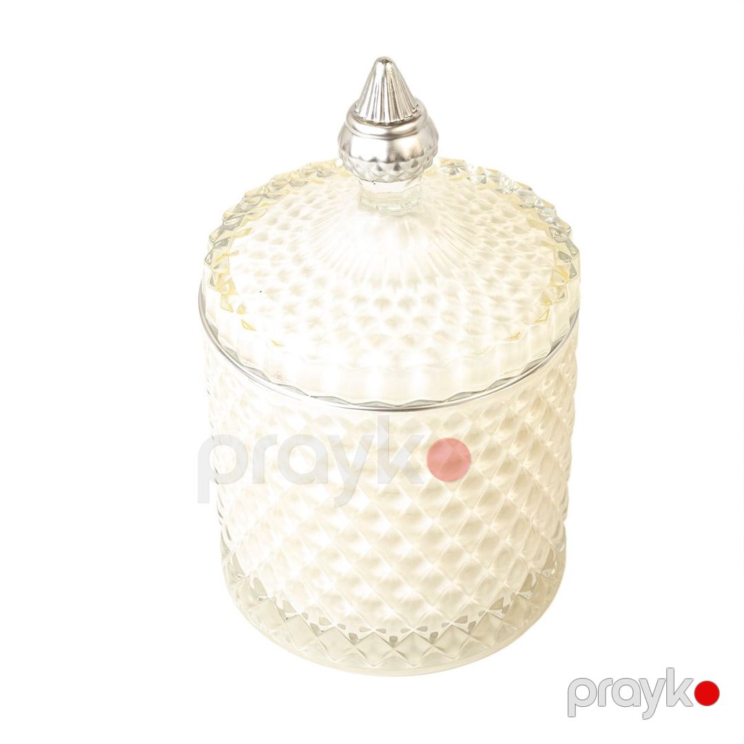 Ətirli şam The Groove Glass ağ, 13.5х8.5 sm — Mallar, Bakı (2)