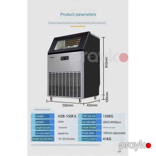 Buz aparatı "HZB" 120 Kg — Biznes və avadanlıq, Bakı (11)