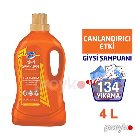 Bingo Arındırıcı&canlandırıcı Giysi Şampuanı Bıngo Gıysı Sampuanı 4LT Canladırıcı Etkı Bingo Giysi Şampuanı 1 Ədəd — Bakı
