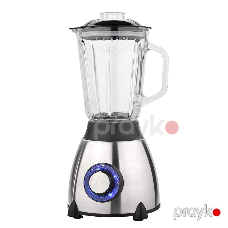 2-si 1-də Professional Şüşə Mətbəx Blenderi 5Sürət Ayarlı 03L Üyüdücü Başlığı İlə Dayanıqlı Gümüş 1.5L Smoothie Blender Dəsti — Blenderlər, xırdalayanlar və mikserlər, Bakı (2)