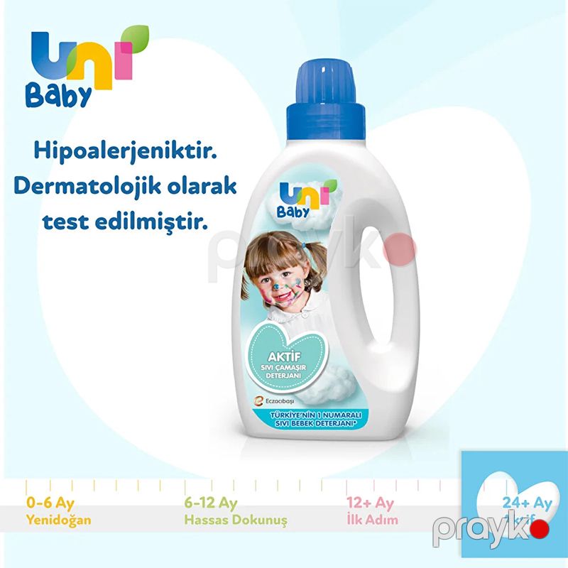 Uni Baby 1500 ml Bebek Aktif Sıvı Çamaşır Deterjanı 1500 ml Rengli və Ağlar Üçün Çamaşır Deterjanı — Mallar, Bakı (2)