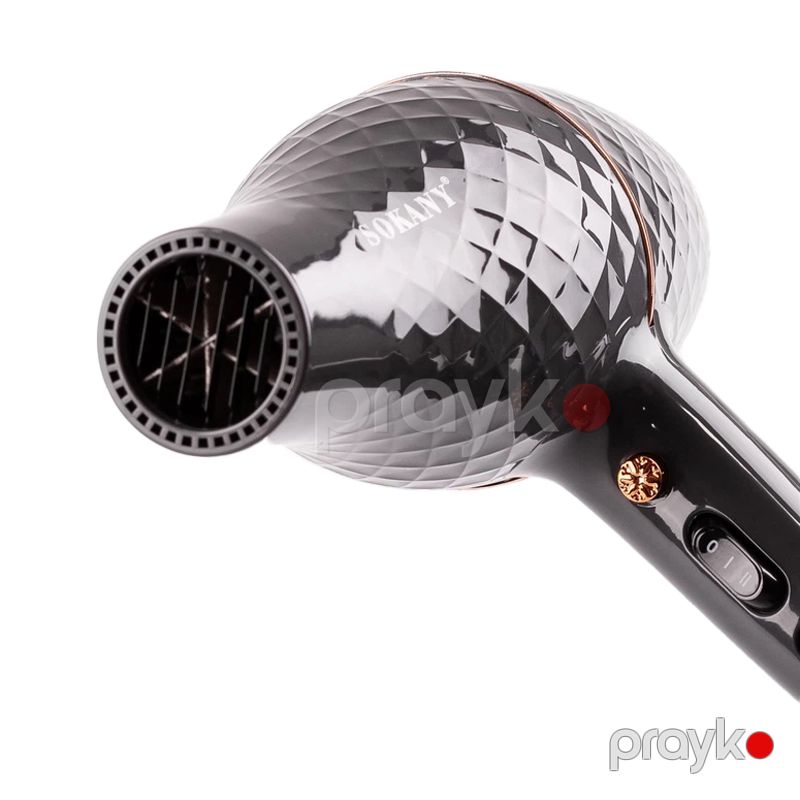 Sokany SK-2224 - Hava Feni Müxtəlif Saç Tipləri üçün Konsentrator və Diffuzorlu Saç Qurutma Maşını 3300 W Güc — Fən, Bakı (4)