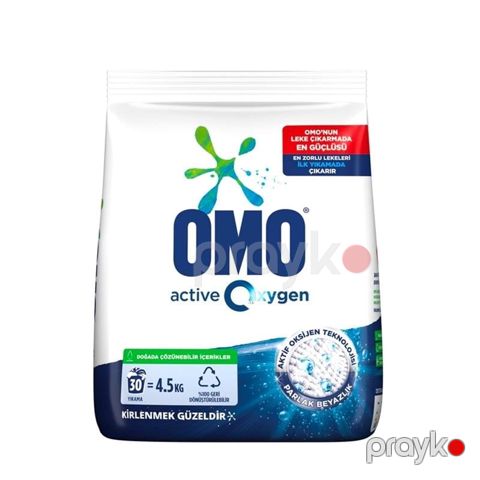OMO Matıc Aktiv Oxygen 4500 GR Tozu Yuyucu Ağlar 4.5 KG 30 Yuma Beyazlar Toz Deterjanı 4.5 KG — Bakı