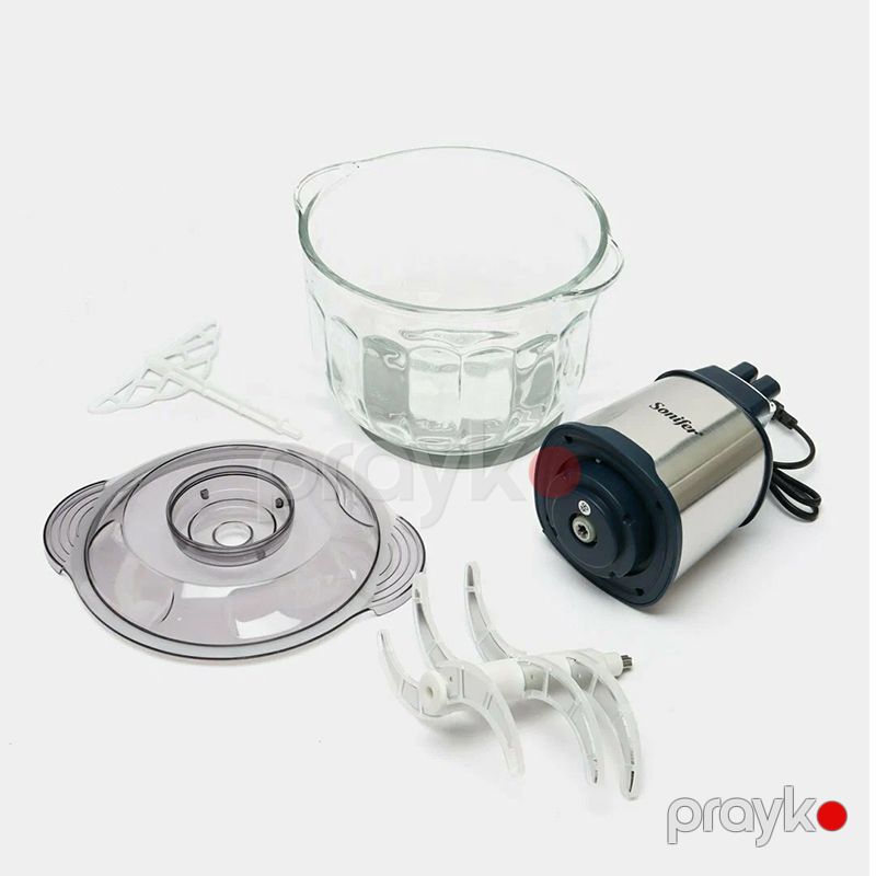 Sonifer SF-8123 Elektrikli Doğrayıcı, 4 L, çoxfunksiyalı 4 litrlik şüşə banka şaquli elektrikli tərəvəz və ət qidası doğrayıcısı — Ev texnikası, Bakı (5)