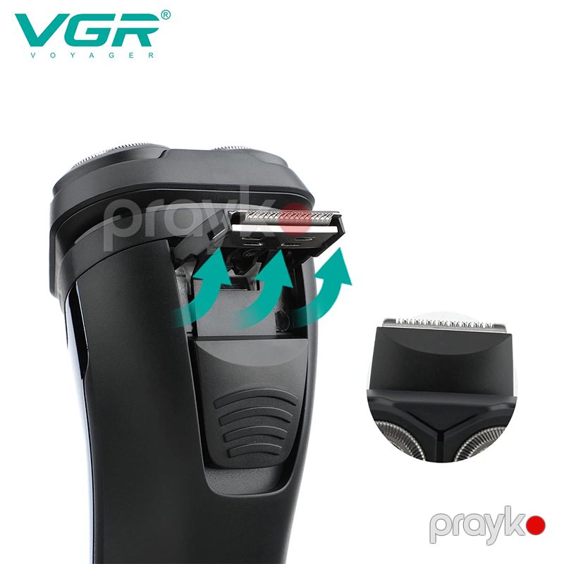 VGR V-322 Yüksək Keyfiyyətli Professional Saqqal Təraş Maşını Trimmer — Usturalar, trimmerler və epilyatorlar, Bakı (6)