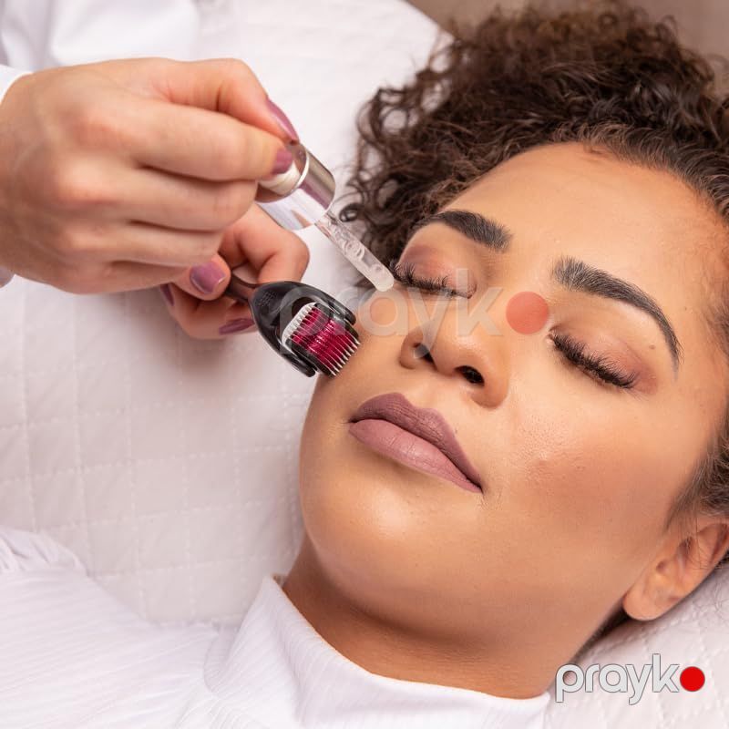 Derma Roller System Saç Dökülməsi Qırışlar Üçün Dəriyə Qulluq Aləti Mikropunktur İğneli Üzə Qulluq Aləti Bənövşəyi — Saç qayığı, Bakı (5)