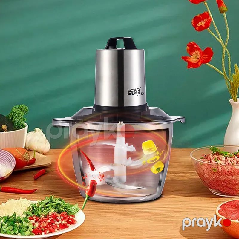 Wınnıng Star ST-5507 Elektrikli Çoxfunksiyalı Tərəvəz Doğrayıcı 3L — Blenderlər, xırdalayanlar və mikserlər, Bakı (2)