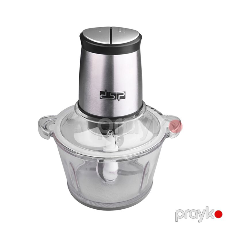 Mətbəx Üçün Şüşə Qablı Elektrikli Doğrayıcı 1,5L Tutuma Malik Peşəkar DSP Gümüş Qida Doğrayıcısı 1,5L DSP 400W — Blenderlər, xırdalayanlar və mikserlər, Bakı (5)