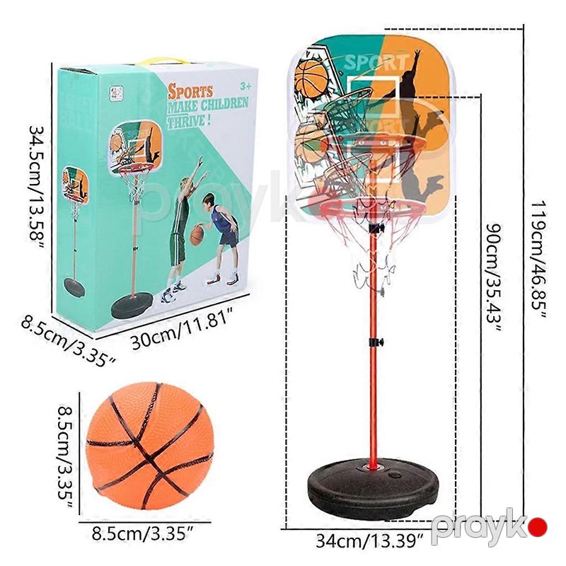 Uşaqlar üçün basketbol dəsti Tənzimlənən Uşaq Basketbol Halqası Basketbol Səbəti — İdman, hobi, istirahət, Bakı (5)