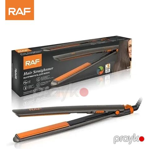 Saç Düzləşdiricisi Raf R.4130 Qara Narıncı Fen 41W Gücündə Saç Düzləşdirici 210 °C RAF Saç Ütüsü — Bakı
