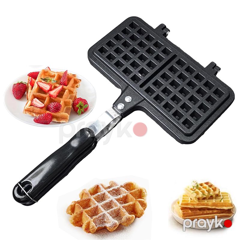 Yüksək Keyfiyyətli Kvadrat Vafli Maker Vafli Hazırlama Maşını Yumurta Vafli Maker Qaz Sobası Üçün Belçika vafli bişirən — Qablar və mətbəx əşyaları, Bakı (3)