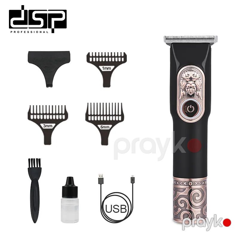DSP Professional T9 Blade Bərbər Saç Təraş Maşını Yüksək Keyfiyyətli Kişi Saç Kəsmə Makinası Elektrikli USB Gold Saç Maşinkası — Usturalar, trimmerler və epilyatorlar, Bakı (2)