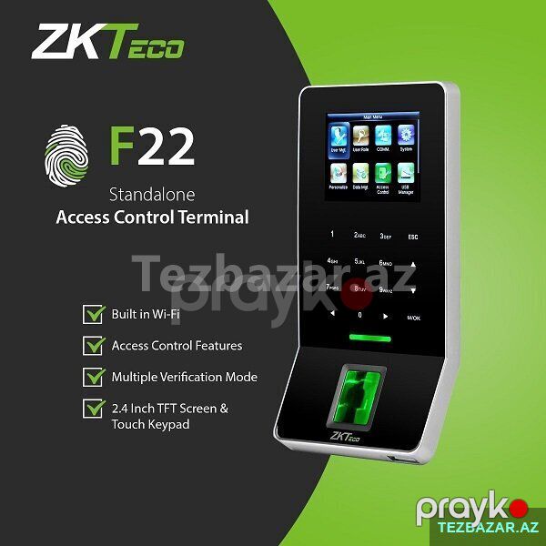 Zk Teco F22 barmaq izi cihazı — Aparatların təmiri və quraşdırılması, Bakı (4)